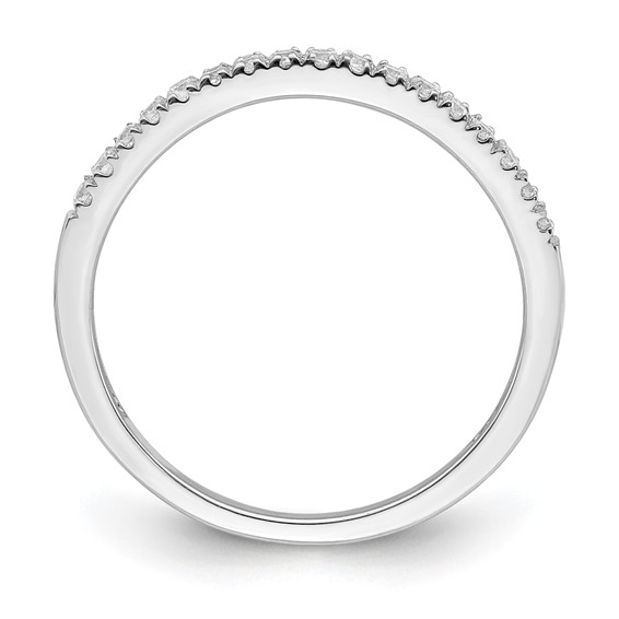 Blooming Bridal 14k White Gold 1/6 carat Diamond Complete Wedding Band