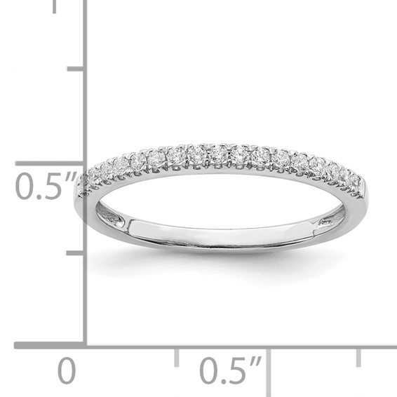 Blooming Bridal 14k White Gold 1/6 carat Diamond Complete Wedding Band