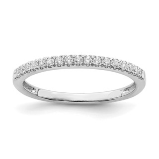 Blooming Bridal 14k White Gold 1/6 carat Diamond Complete Wedding Band