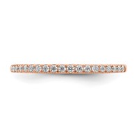 Pure Serenity 14K Rose Gold 0.17 Carat Lab Grown Diamond VS SI+ G+ Wedding Band view 4