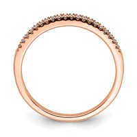 Pure Serenity 14K Rose Gold 0.07 Carat Lab Grown Diamond VS SI+ G+ Wedding Band view 3