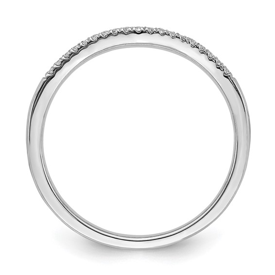 Blooming Bridal 14k Rose Gold 1/15 carat Diamond Contoured Complete Wedding Band