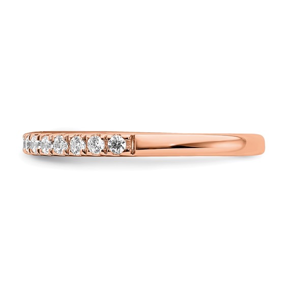 Blooming Bridal 14k Rose Gold 1/4 carat Diamond Complete Wedding Band