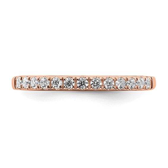 Blooming Bridal 14k Rose Gold 1/4 carat Diamond Complete Wedding Band