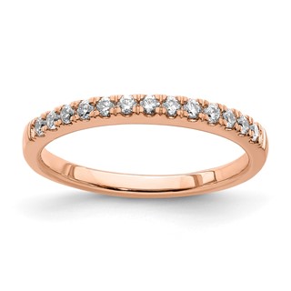 Blooming Bridal 14k Rose Gold 1/4 carat Diamond Complete Wedding Band