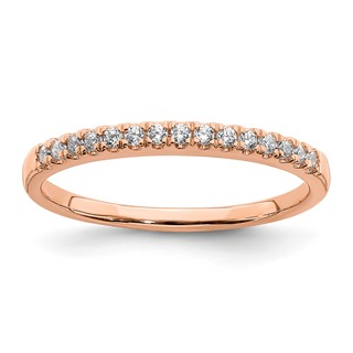 14k Rose Gold 1/8 carat Complete Diamond Wedding Band