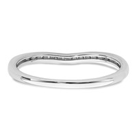 10K White Gold 0.10 Carat Lab Grown Diamond VS SI+ G+ Complete Wedding Band view 5