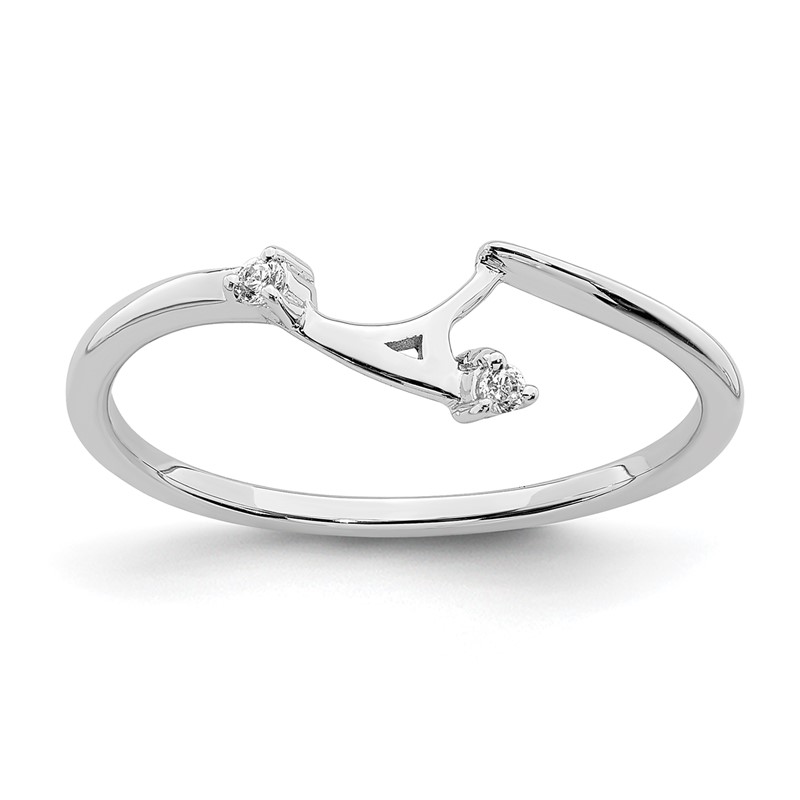 14K White Gold Lab Grown Diamond VS/SI+ G+  Fitted Band