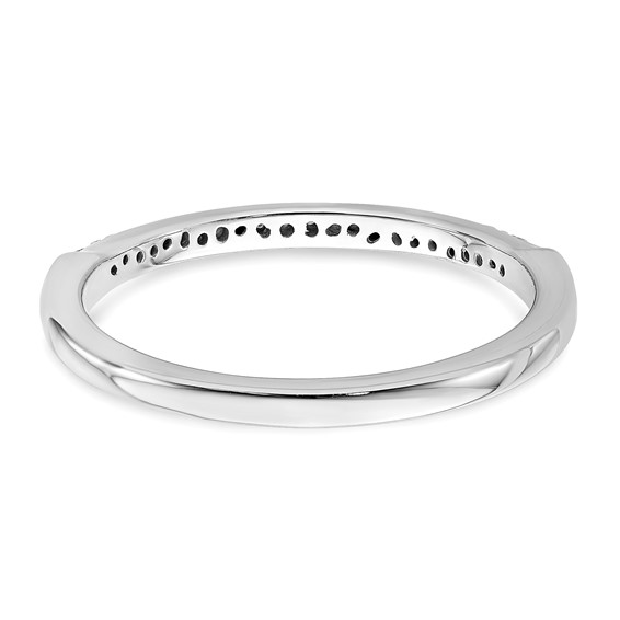 10k White Gold 1/20 carat Diamond Complete Wedding Band