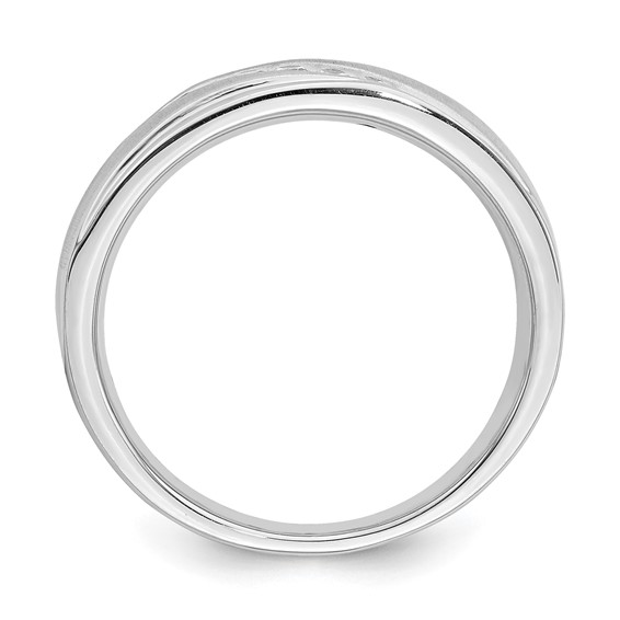 14k Yellow Gold Men's Diamond Band