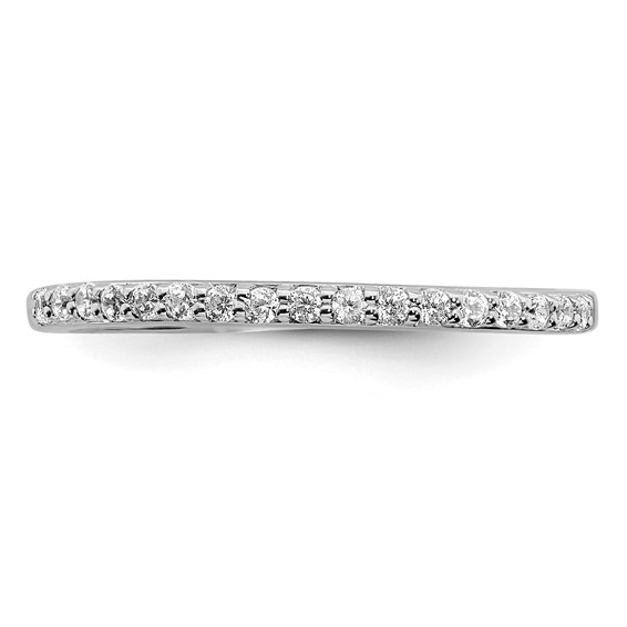 14k White Gold 1/5 carat Diamond Complete Wedding Band