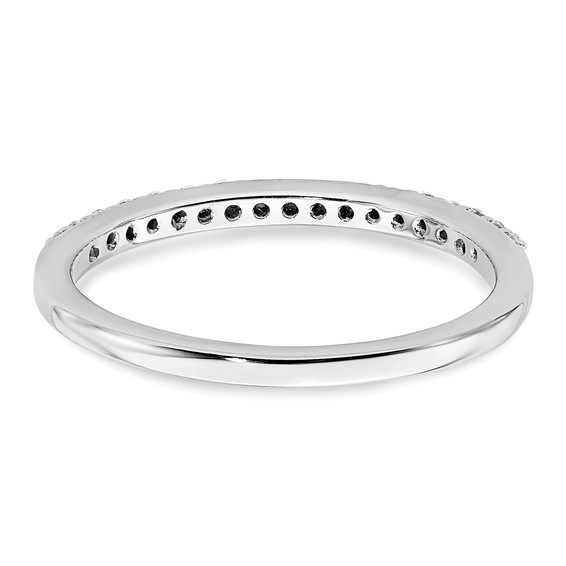 14k White Gold 1/5 carat Diamond Complete Wedding Band