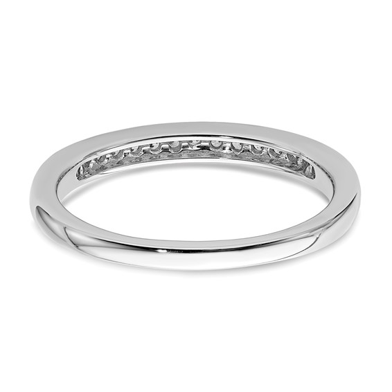 14k White Gold Diamond Band