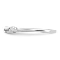 First Promise 14K White Gold 0.07 Carat Lab Grown Diamond VS SI+ G+ Complete Petite Engagement Ring view 3