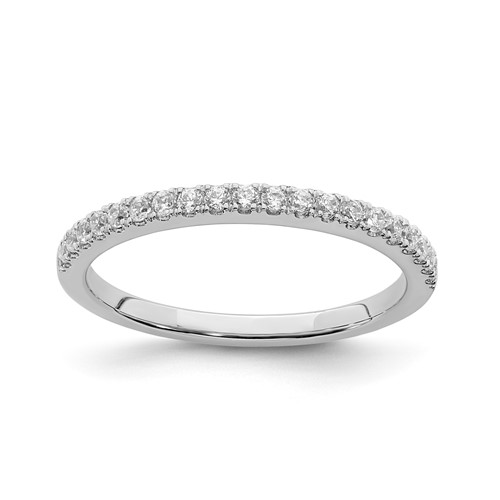 Sterling Silver CZ Wedding Band