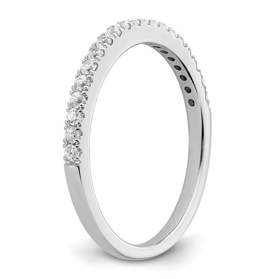 14k White Gold Complete Diamond Wedding Band