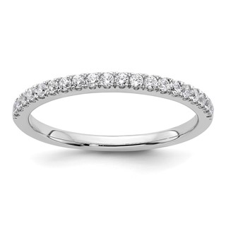 14k White Gold Complete Diamond Wedding Band