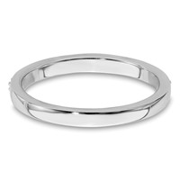 14K White Gold 0.20 Carat Lab Grown Diamond VS SI+ G+ Complete Wedding Band view 5
