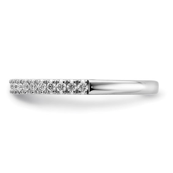 14k White Gold 1/4 carat Lab Grown Diamond VS/SI+ G+ Complete Wedding Band