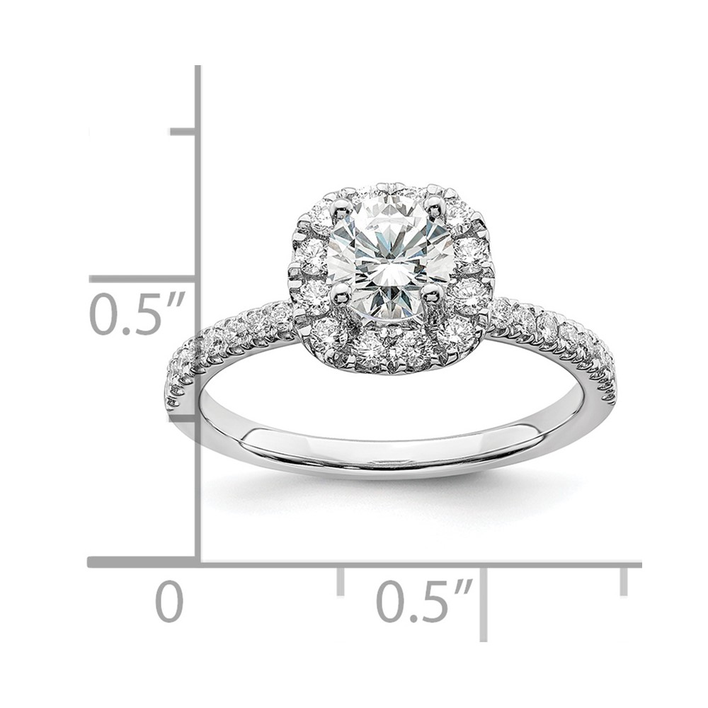 14kw VS+ F+ Plus Lab Grown Complete Engagement Ring (RM6633E-070-7CWLD)