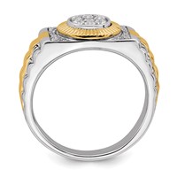 IBGoodman 10K Two-Tone 0.33 Carat Lab Grown Diamond VS SI+ G+ Complete Men's Ring view 2