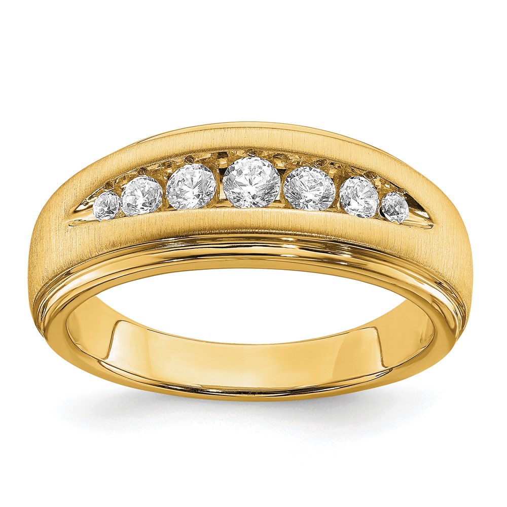10K Lab Grown Diamond, VS/SI+ G+ Men's Ring (RM6682-050-0YLG)