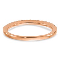 14K Rose Gold 0.25 Carat Lab Grown Diamond VS SI+ G+ Complete Wedding Band view 5