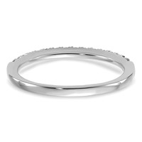 14K White Gold 0.25 Carat Lab Grown Diamond VS SI+ G+ Complete Wedding Band view 5