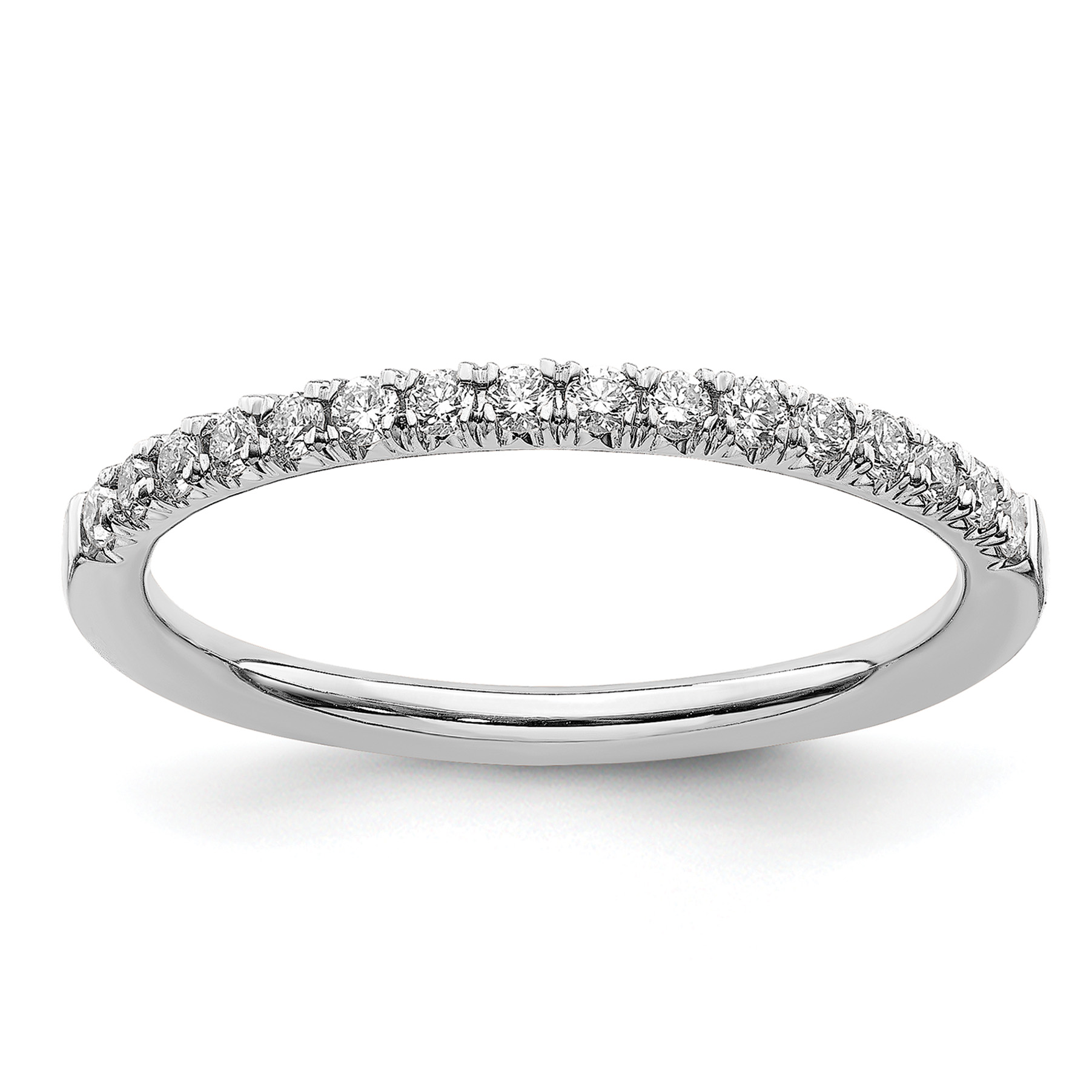 14k White Gold 1/4 carat Lab Grown Diamond VS/SI+ G+ Complete Wedding Band (RM6687B-025-7WLG)