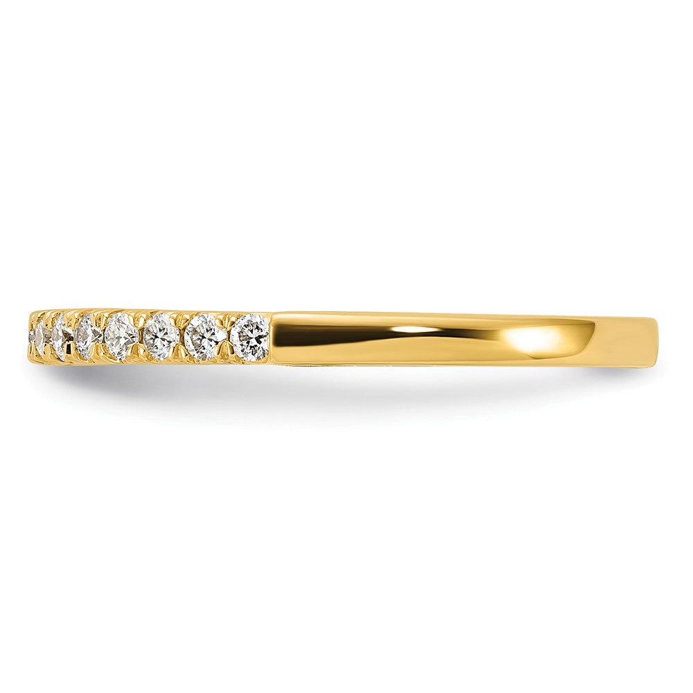 14k 1/4 carat Lab Grown Diamond VS/SI+ G+ Complete Wedding Band (RM6687B-025-7YLG)