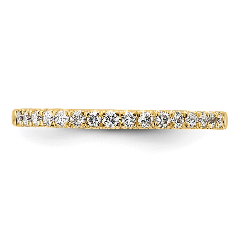 14k 1/4 carat Lab Grown Diamond VS/SI+ G+ Complete Wedding Band (RM6687B-025-7YLG)