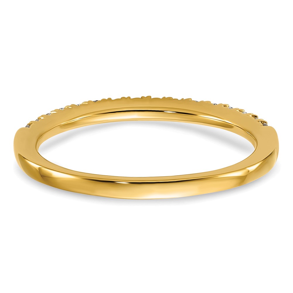 14k 1/4 carat Lab Grown Diamond VS/SI+ G+ Complete Wedding Band (RM6687B-025-7YLG)