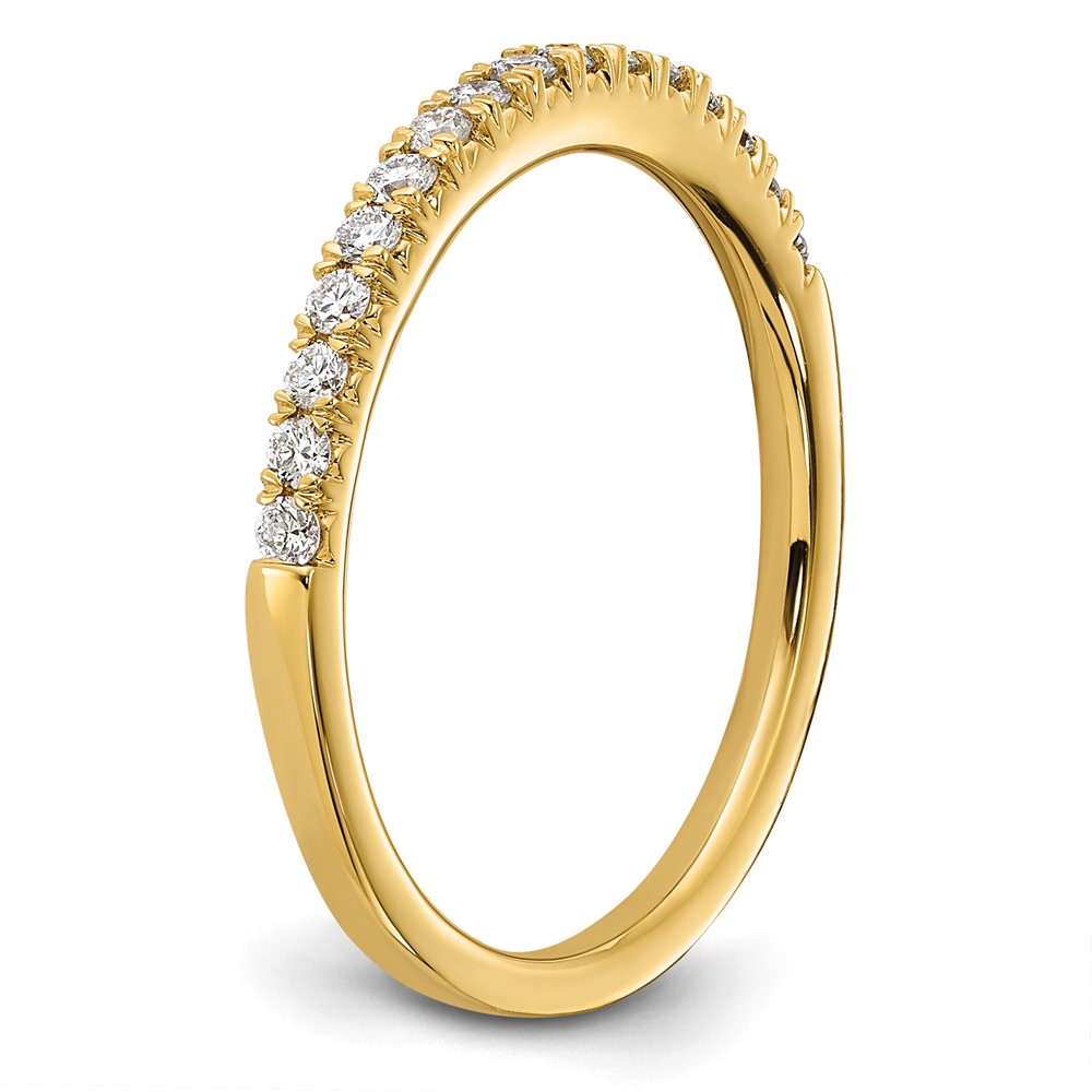 14k 1/4 carat Lab Grown Diamond VS/SI+ G+ Complete Wedding Band (RM6687B-025-7YLG)