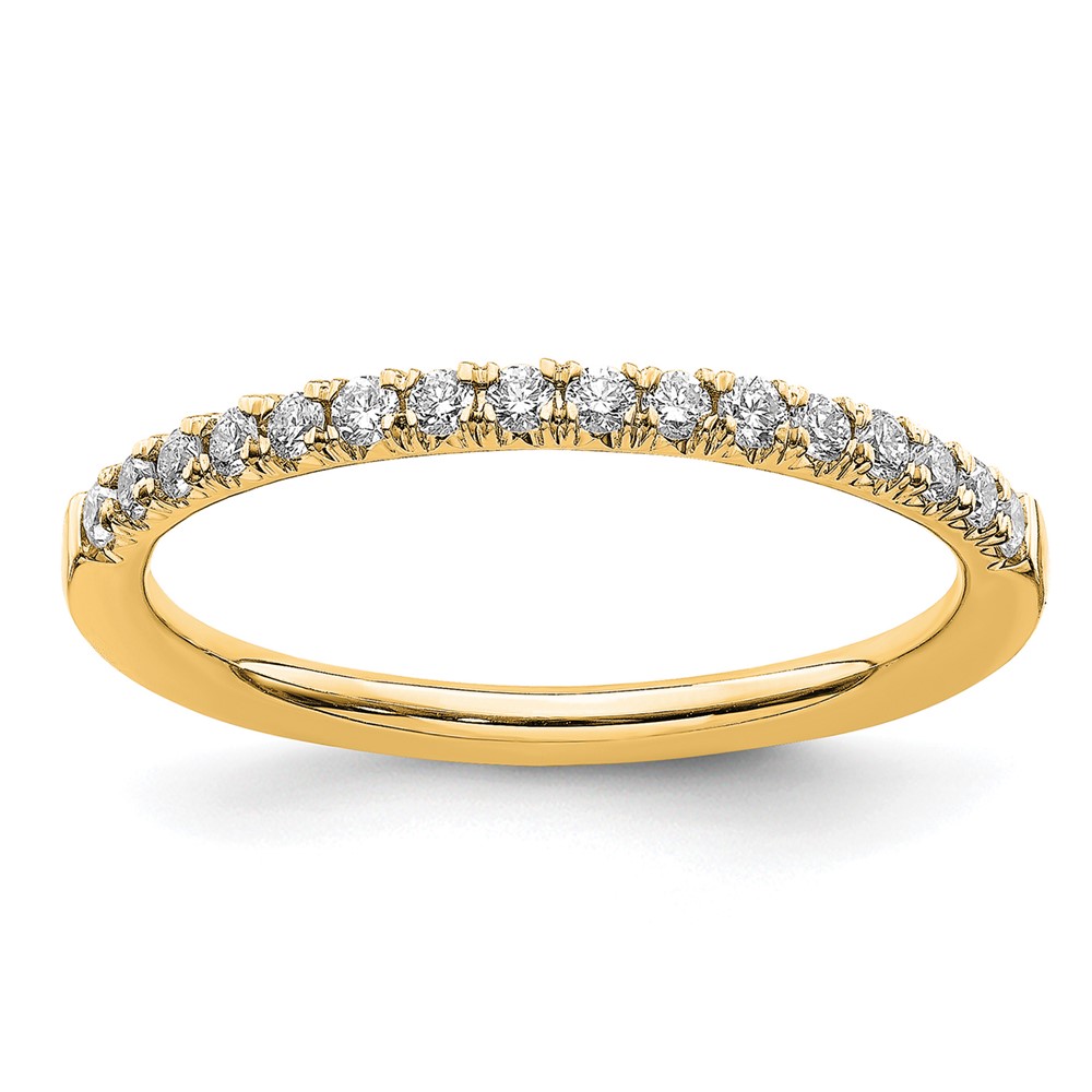 14k 1/4 carat Lab Grown Diamond VS/SI+ G+ Complete Wedding Band (RM6687B-025-7YLG)