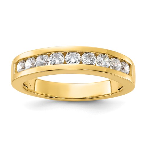 YG Sterling Silver & CZ Men's Ring