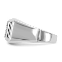 IBGoodman 10K White Gold 1 Carat Lab Grown Diamond VS SI+ G+ Cluster Men's Ring view 3