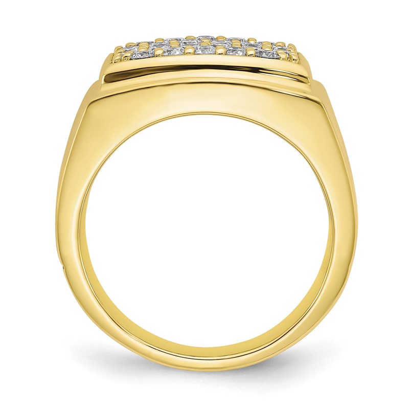 IBGoodman 10k 1 carat Lab Grown Diamond VS/SI+ G+ Cluster Men's Ring