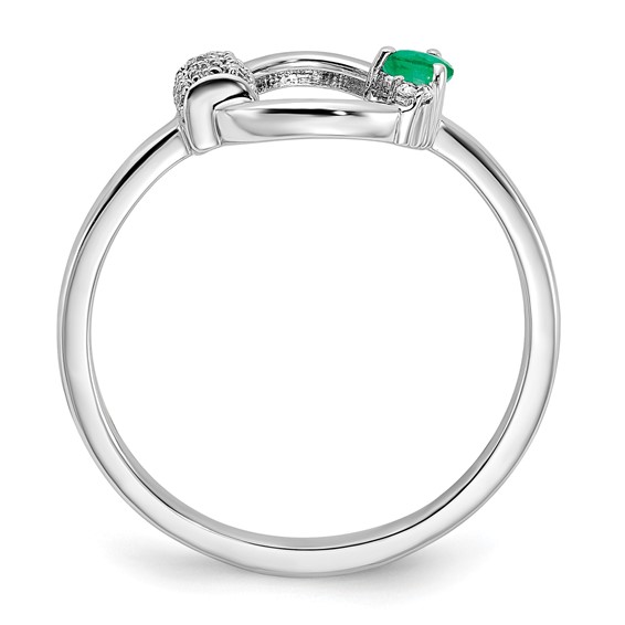 Gemstone and Diamond Circle Rings