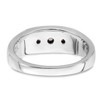 IBGoodman 14K White Gold 0.33 Carat Lab Grown Diamond VS SI+ G+ Five Stone Complete Men's Ring view 5