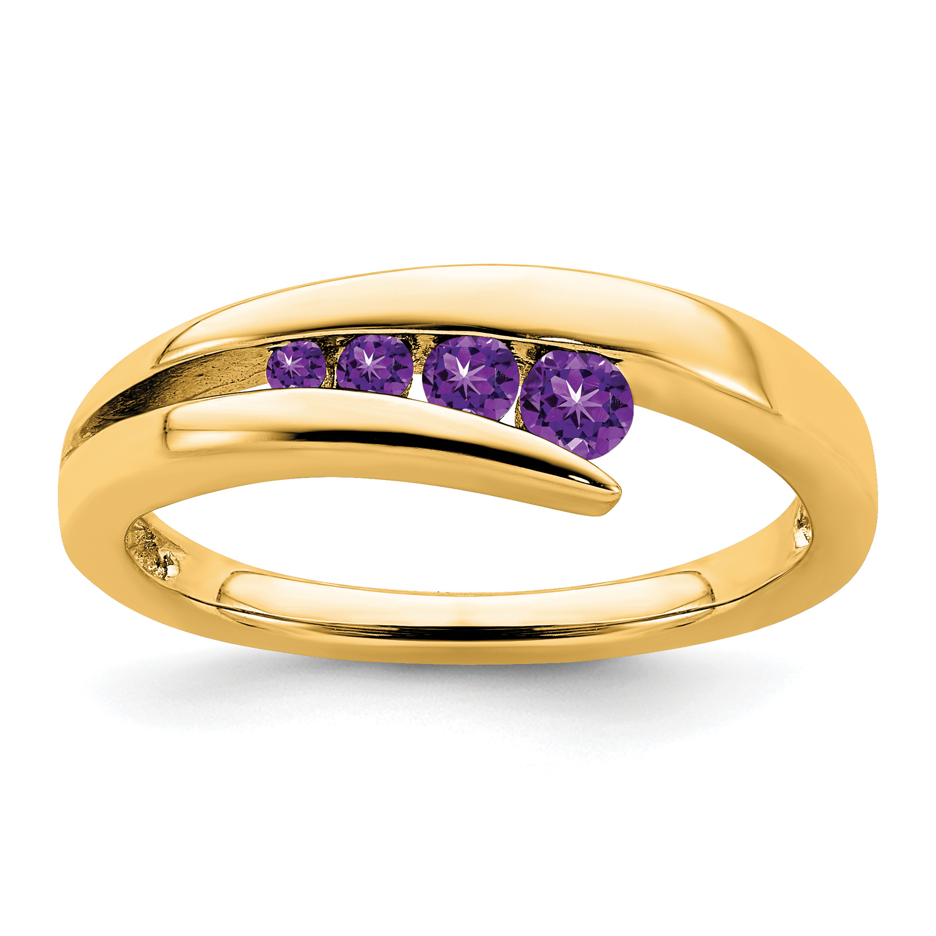 14k Amethyst 4-stone Ring (RM7112-AM-Y)