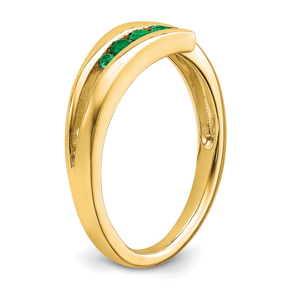 14k Emerald 4-stone Ring (RM7112-EM-Y)