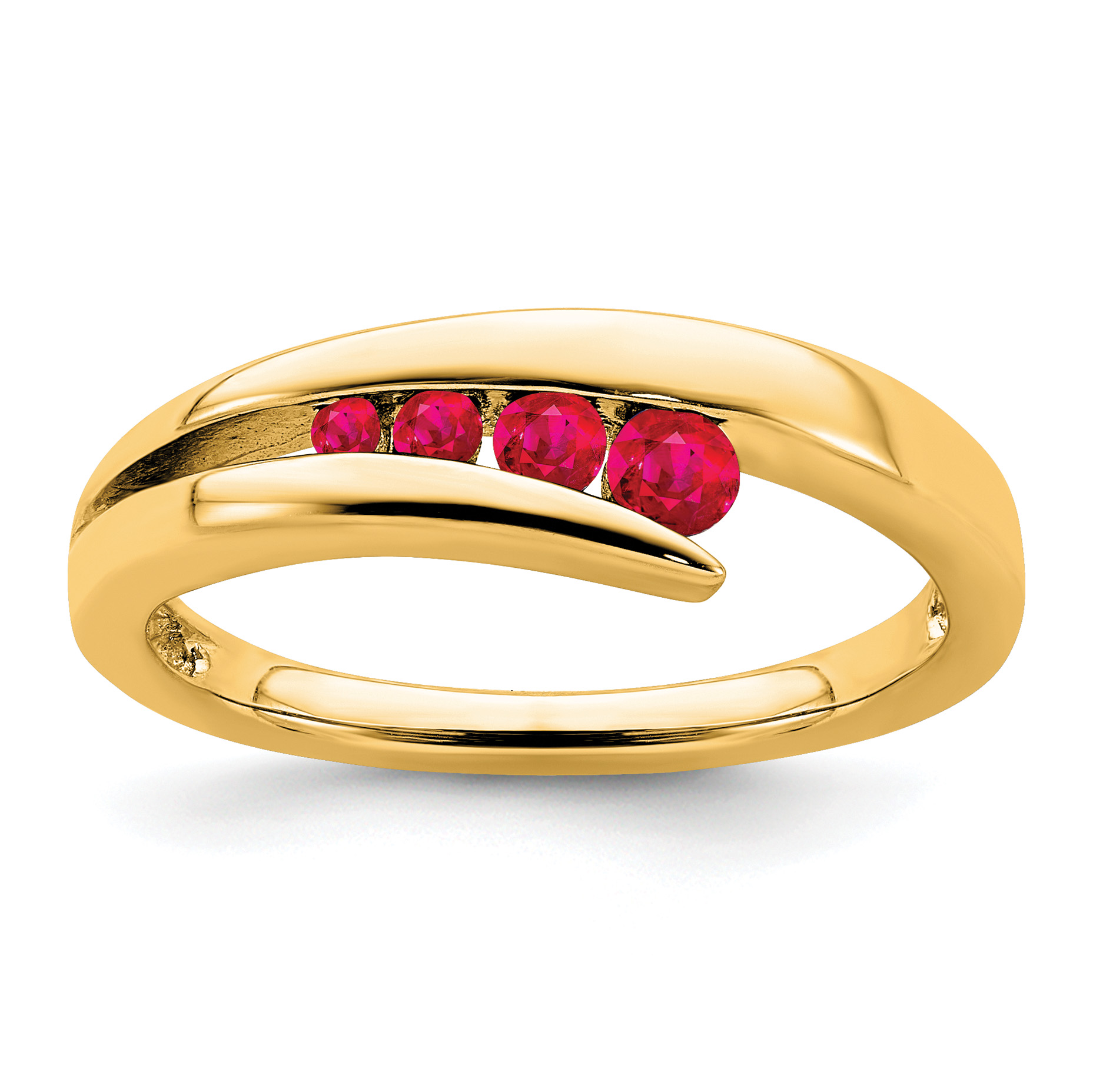 14k Ruby 4-stone Ring (RM7112-RU-Y)