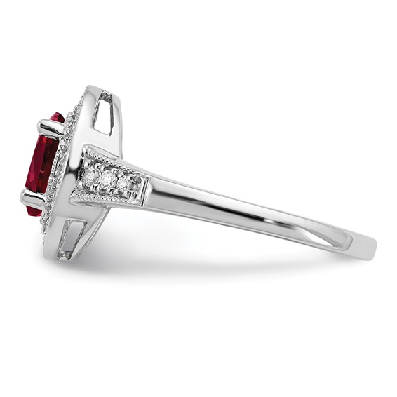 Oval Gemstone and Diamond Halo Rings