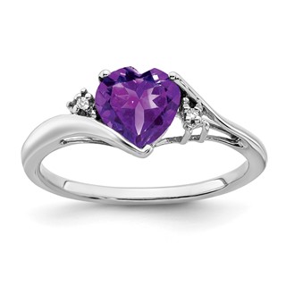 Heart Gemstone & Diamond rings