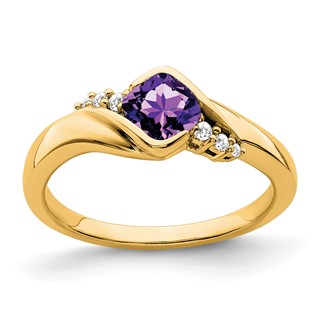 Gemstone and Diamond Ring