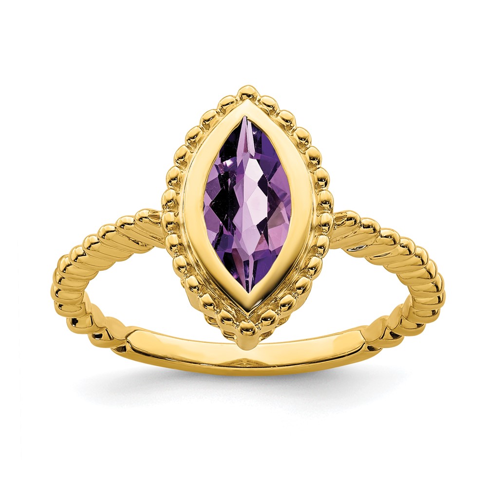 14k Marquise Amethyst Ring (RM7204-AM-Y)