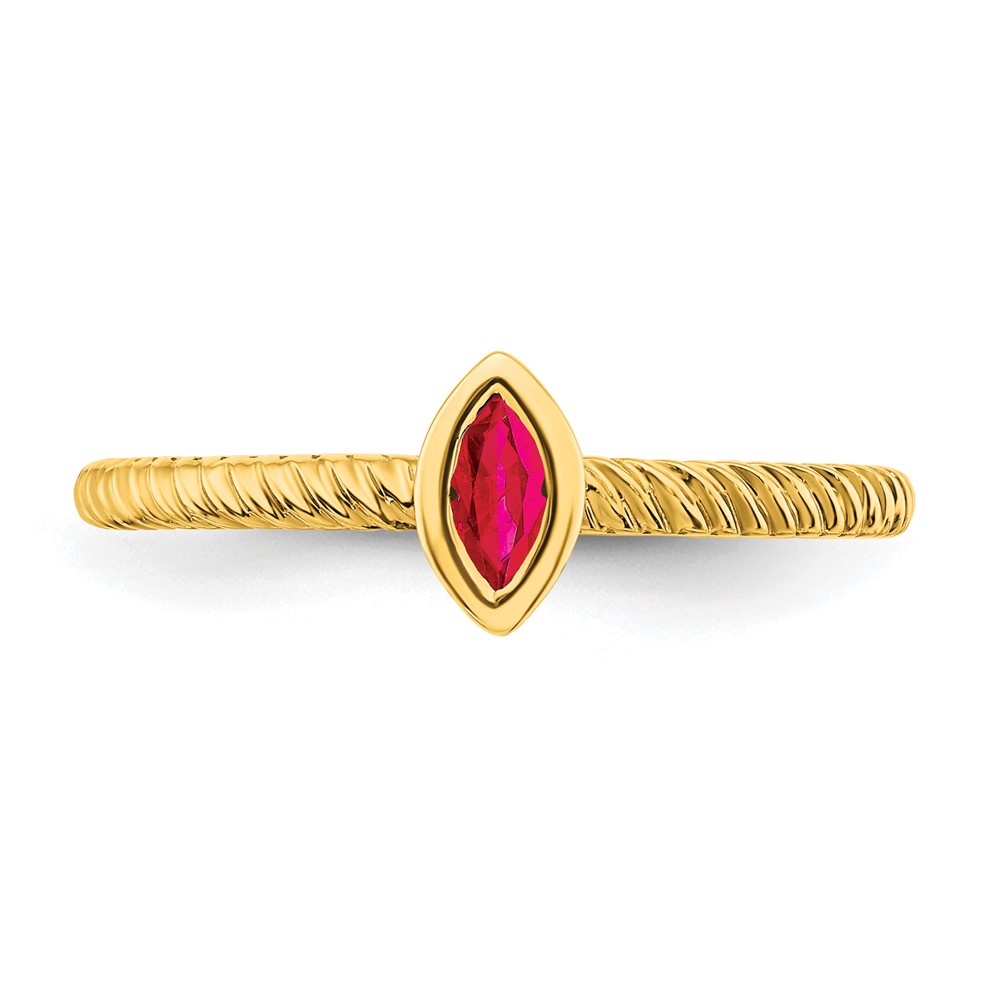 14k Marquise Bezel Ruby Ring (RM7231-RU-Y)