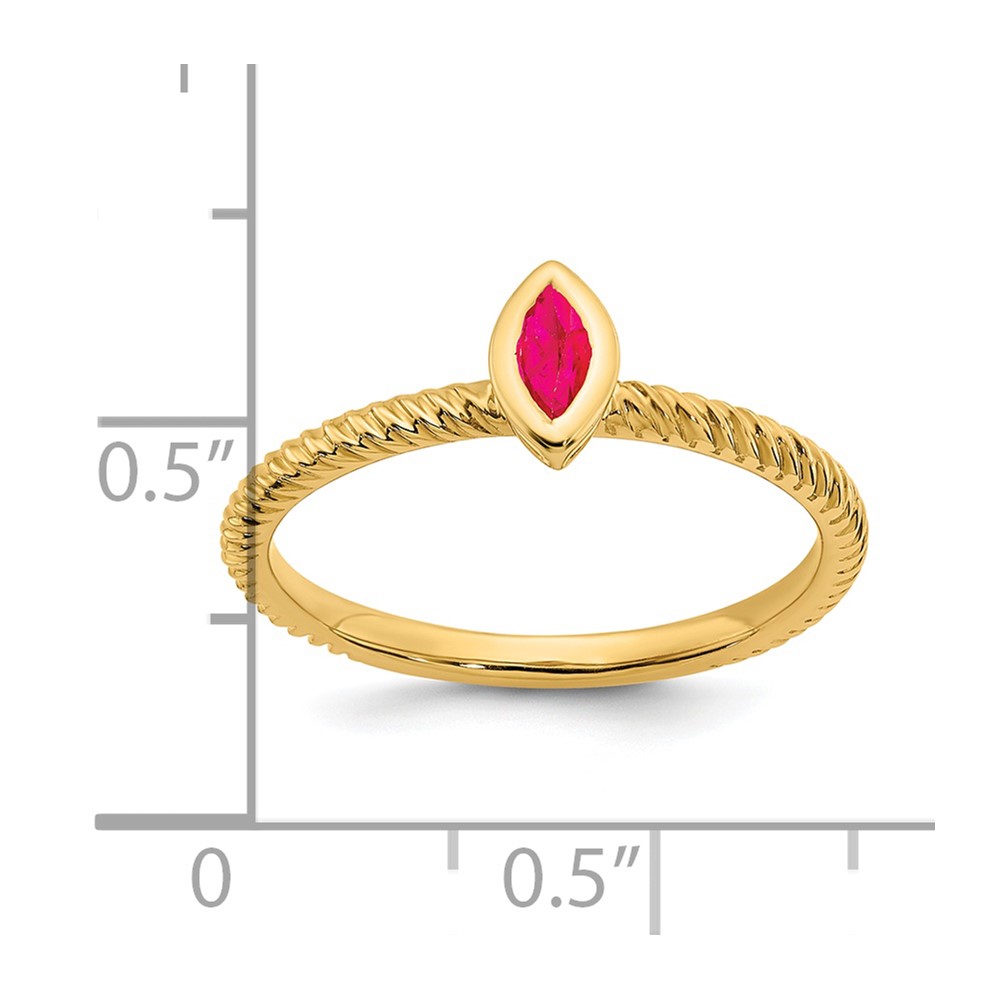 14k Marquise Bezel Ruby Ring (RM7231-RU-Y)