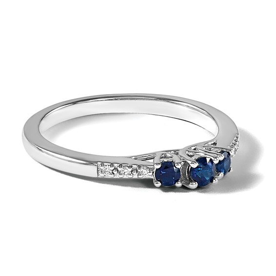 Gemstone and Diamond 3-Stone Rings