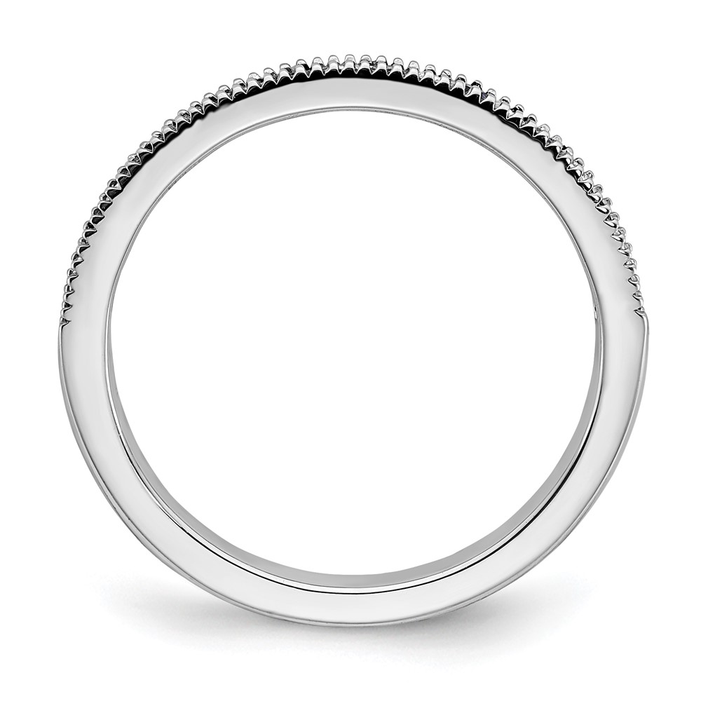 14k White Gold Sapphire and Diamond Band (RM7245-SA-011-WA)